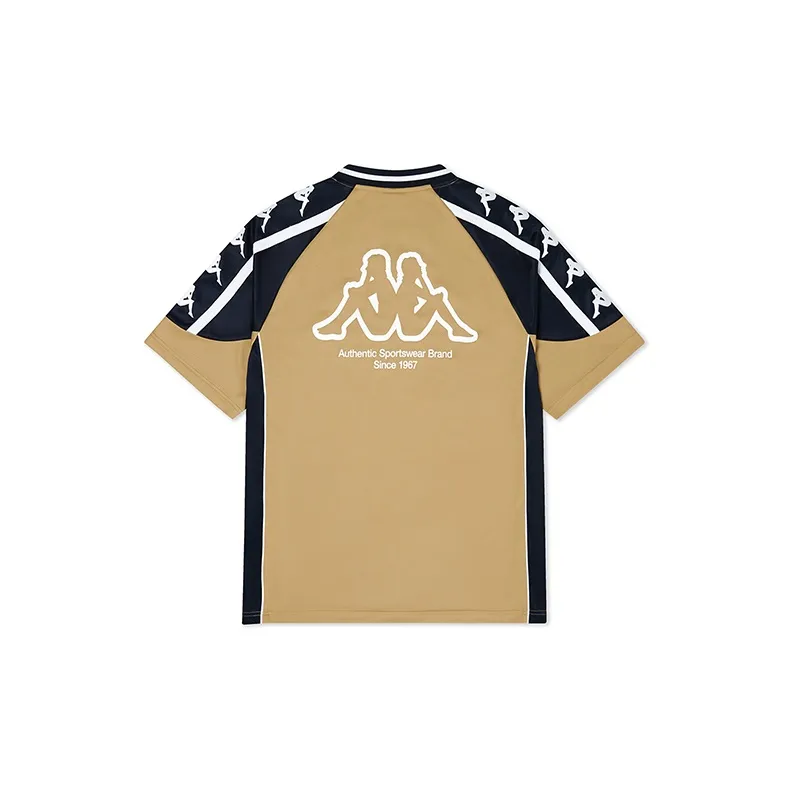 Kappa T Shirts Men White Wine Yellow 2350-1
