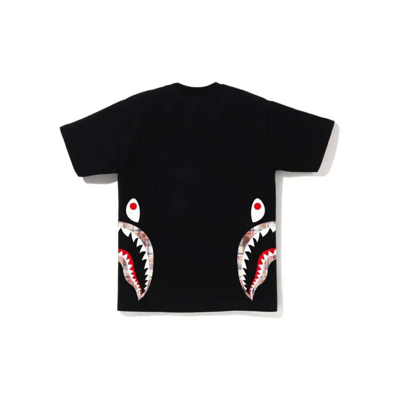 A BATHING APE Abc Dot Reflective Side Shark Tee-1