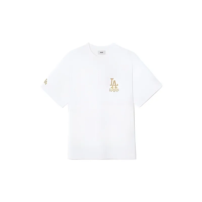 MLB Los Angeles Dodgers T Shirts Unisex Ecru-1
