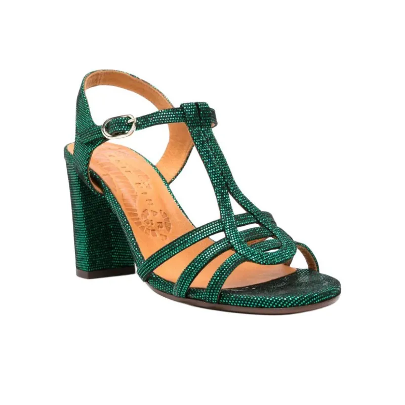 CHIE MIHARA Babi Strap Sandals 7.5cm Women's Green-2