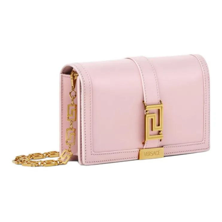 FANSIZHE Greca Goddess Cow Leather Clutch Small Size Women's Pink-1
