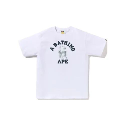 BAPE Bleach Check College Tee 