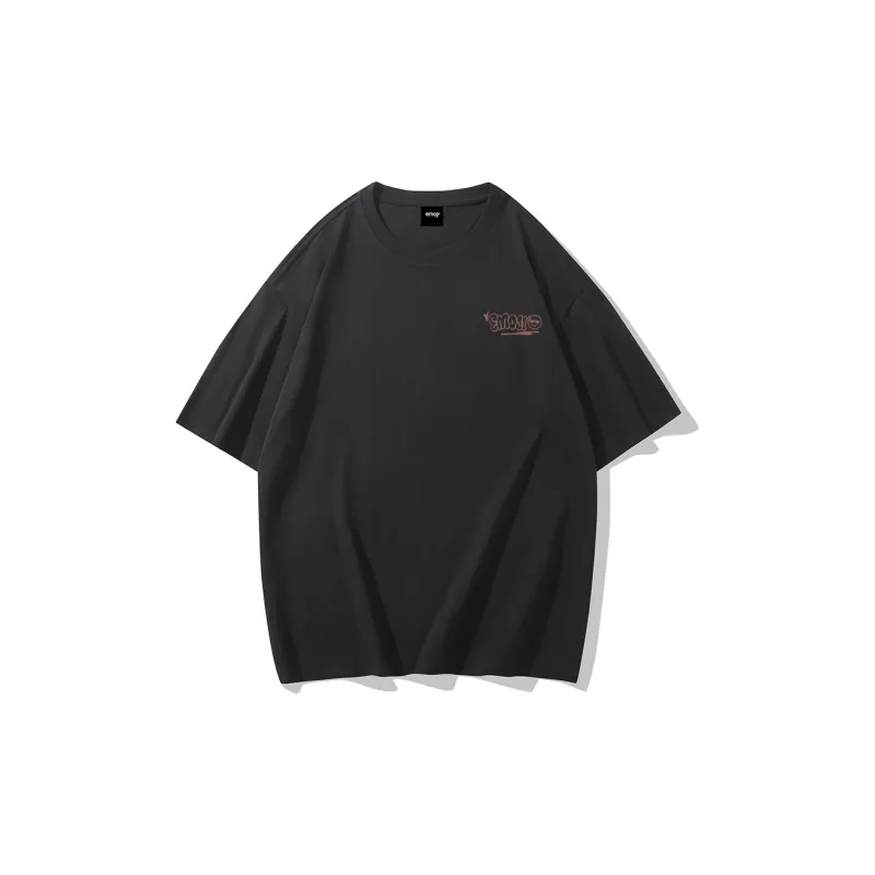 Emoji Loose Fit Crew Neck Short Sleeved T Shirts Unisex-1