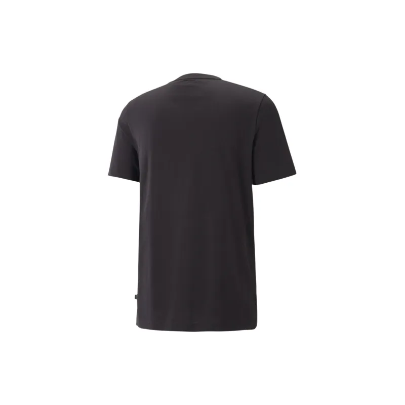 PUMA MMQ Striped T Shirts Men Black White-1