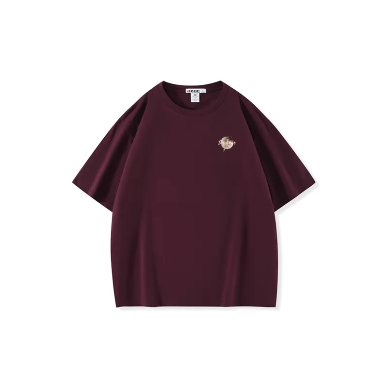 BAGE Drop Shoulder Sleeve T Shirt Men's-17