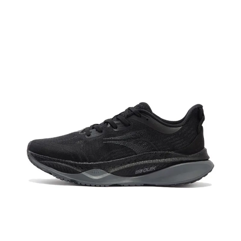 361° Cushioning Lightweight Low Top Running Shoes Men's Black-0