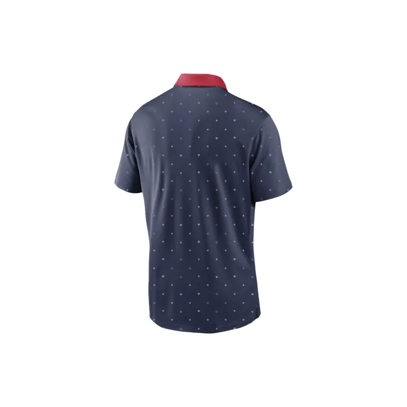 Nike x MLB Atlanta Braves Legacy Icon Vapor Polo Shirt Atlanta Braves Men's Marine Blue-1