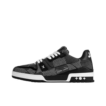 LOUIS VUITTON Lv Trainer Black Damier 3D Denim