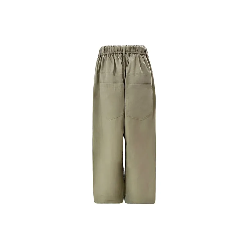 Wen Shan Casual Pants Women's Khaki-1