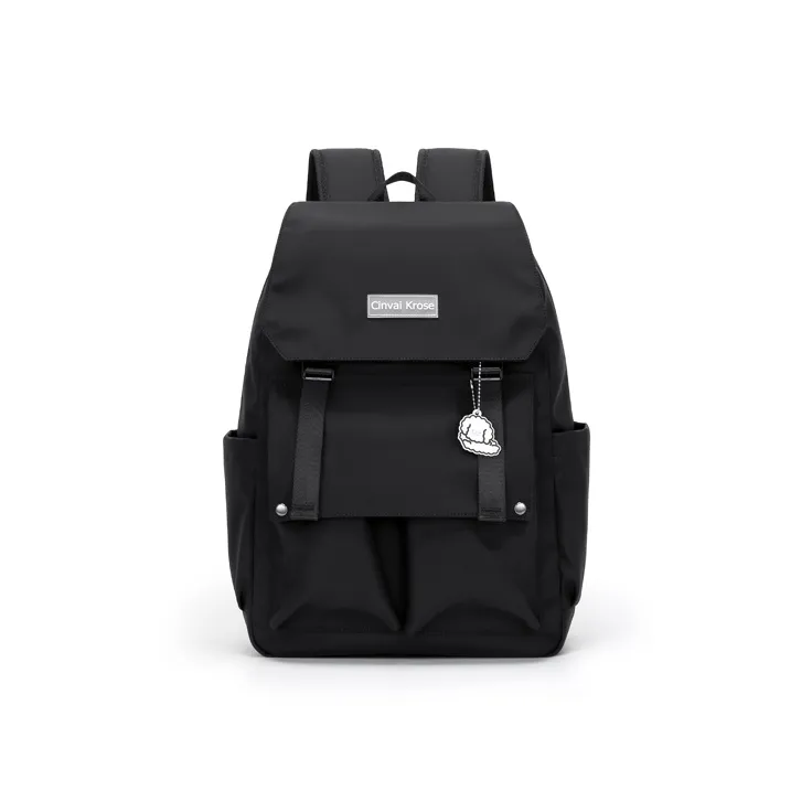 Simvay Clos Fabric Backpack Small Size Women's Ecru/Black-21