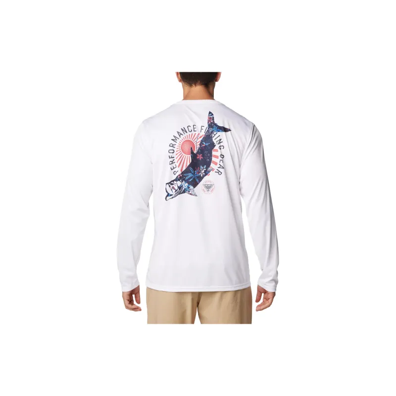 Columbia PFG Terminal Tackle™ Tarpon Rise T-Shirt Men's White-1