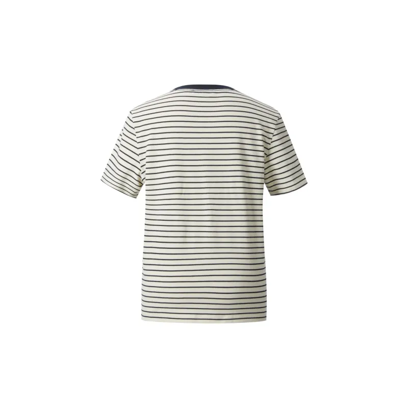 HLA T Shirts Women's Ecru Stripes Y5-1