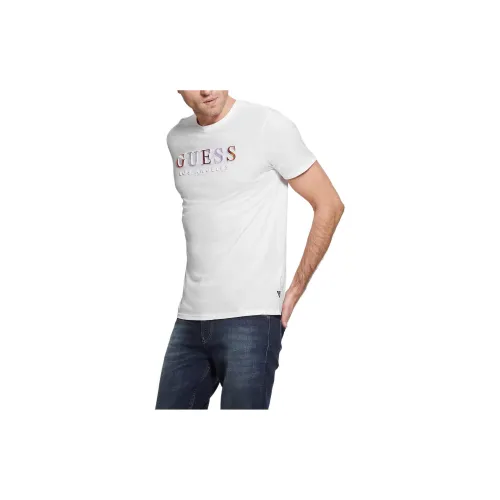 GUESS T-Shirts Men White