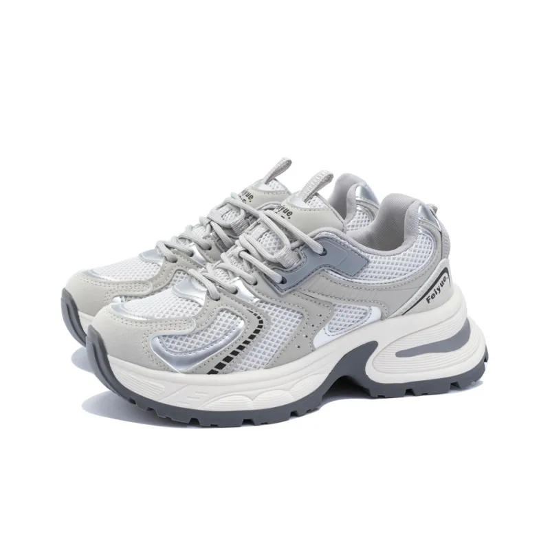 Dafu Leaps Forward Cushioning Anti-Slip Wear-Resistant Breathable Height Increasing Low-Top Chunky Sneakers Women's-2