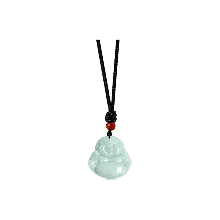 MOONS FAME Bean Type Jadeite Necklaces Unisex-1