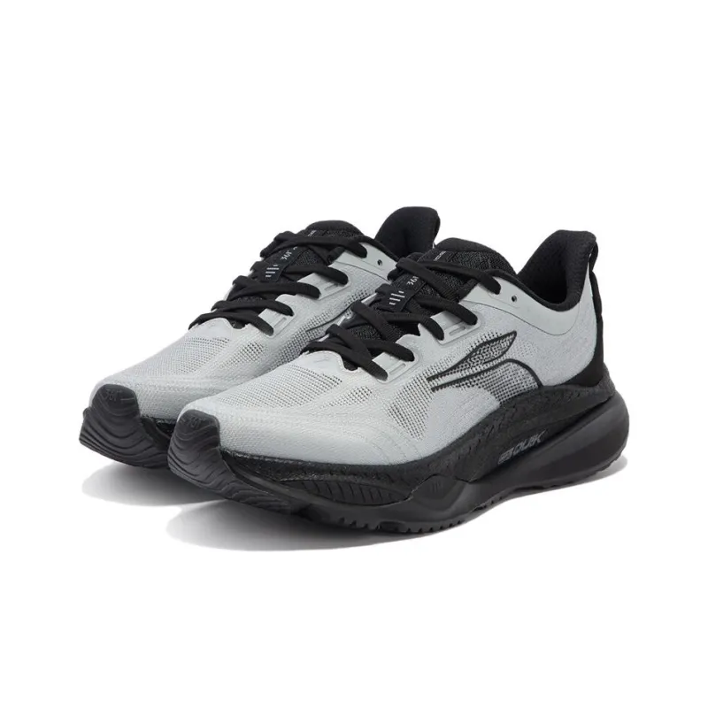 361° Cushioning Lightweight Low Top Running Shoes Men's Gray Black-2