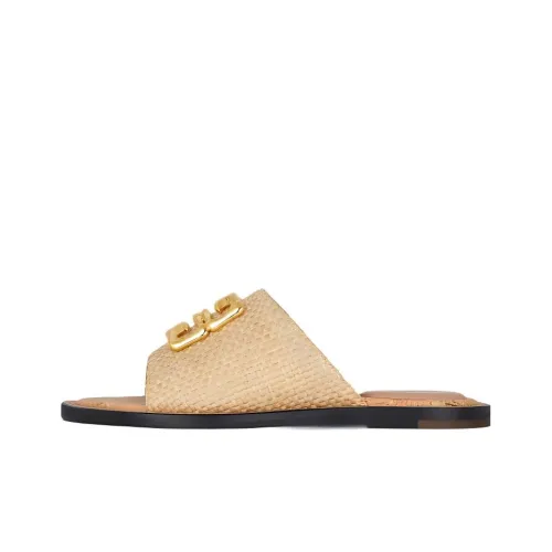 GIVENCHY 4G Slide Slippers Women's Gold