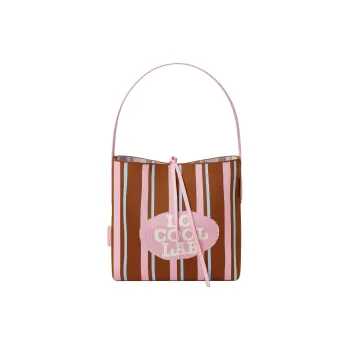 LOCOOLLAB Calfskin Tote Bag Shopping Bag Shoulder Bag Handbag Women's Pink