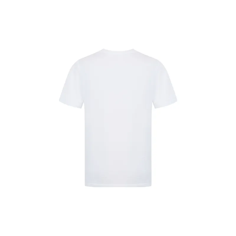 FERRE Metallic 3D Effect Necklace Letter Interwoven Print Crew Neck Short Sleeved T Shirt Men's-1