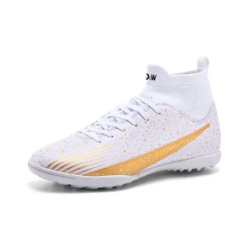 D&W TF Rubber Broken Studs Cushioned Slip Resistant Abrasion Resistant Soccer Shoes Unisex