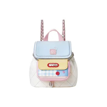 Miffy Synthetic Leather Backpack Small Size Women's White/Brown
