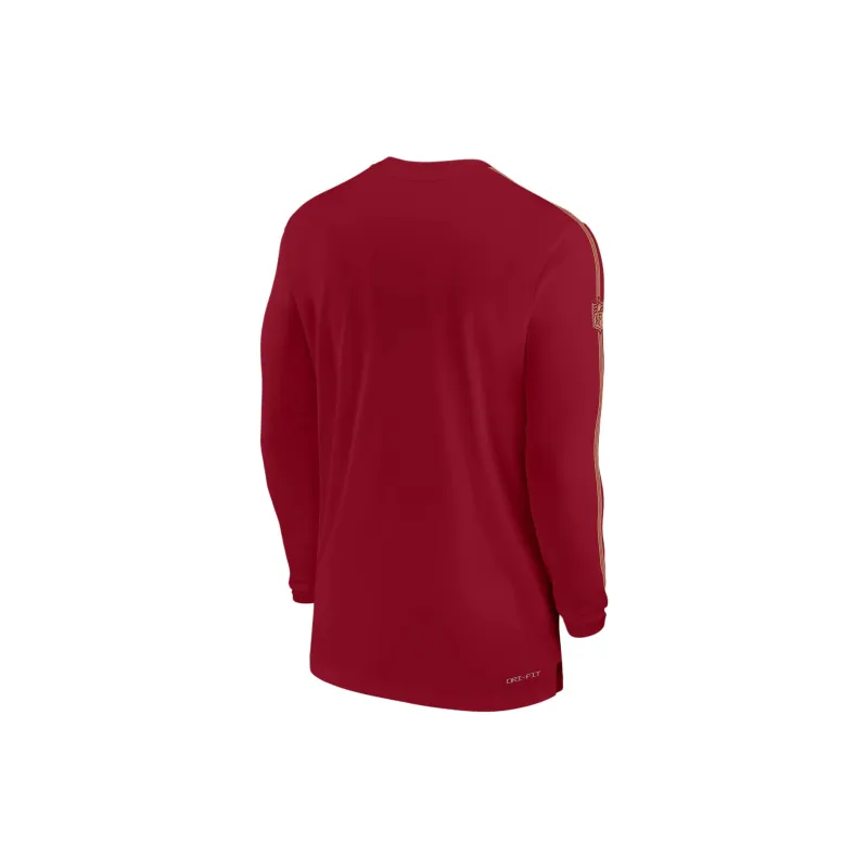 Nike San Francisco 49ers Sideline Coach Men's Nike Dri FIT Nfl Long Sleeve Top-1
