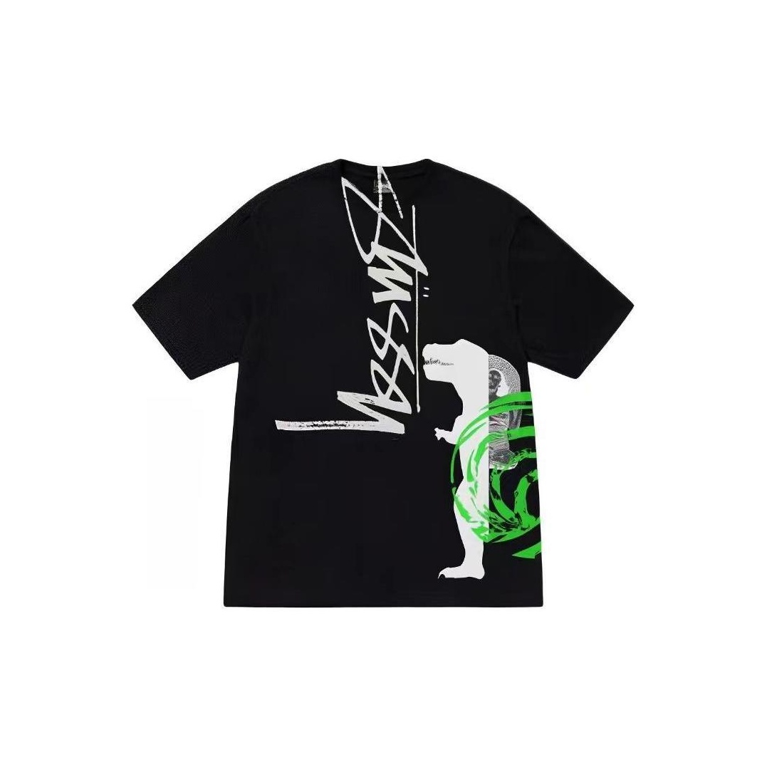 ★人気★【STUSSY】★David Carson Dino T-Shirt★Black★ Stussy David Carson Dino Tee Black Men's - SS24 - US