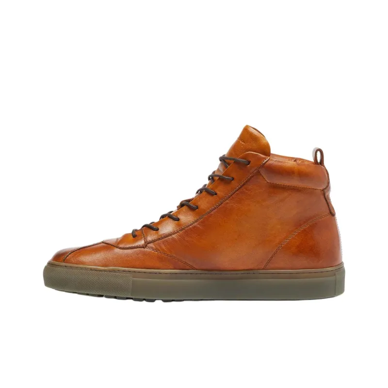 Oliver Sweeney High-Top Skateboard Shoes Men's Brown-0