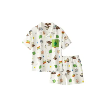 Disney Pajama Set Women's White All Over Print