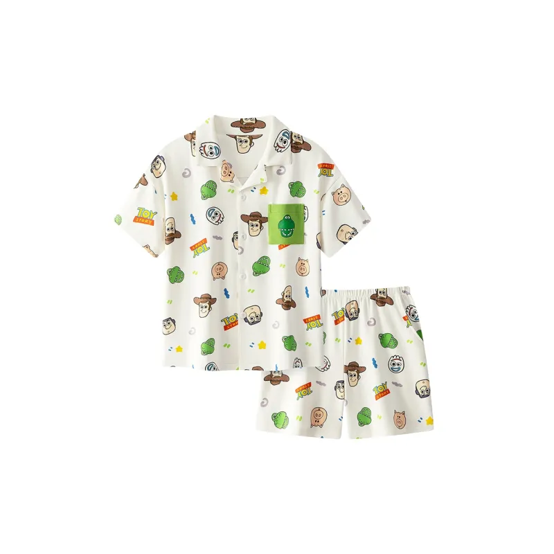Disney Pajama Set Women's White All Over Print-0