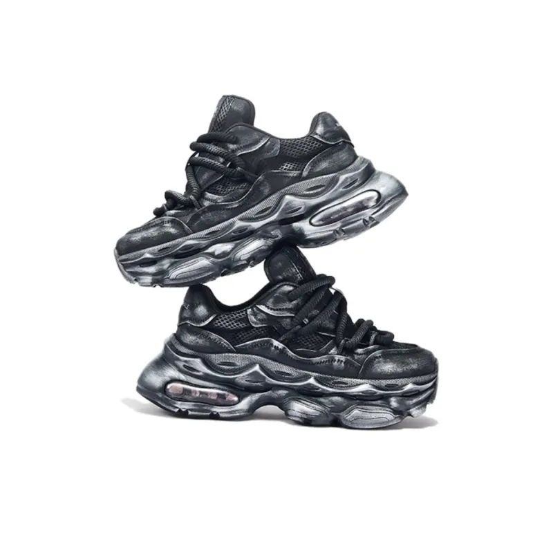 FAIRWHALE Wear resistant, Lightweight, Breathable, And Non slip. Low Top Chunky Sneakers Men's-10