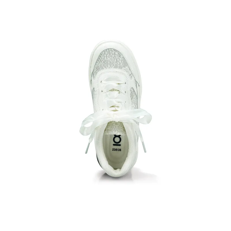 B10CROWN Lightweight And Breathable Low Top Skateboard Shoes Women's Beige-3