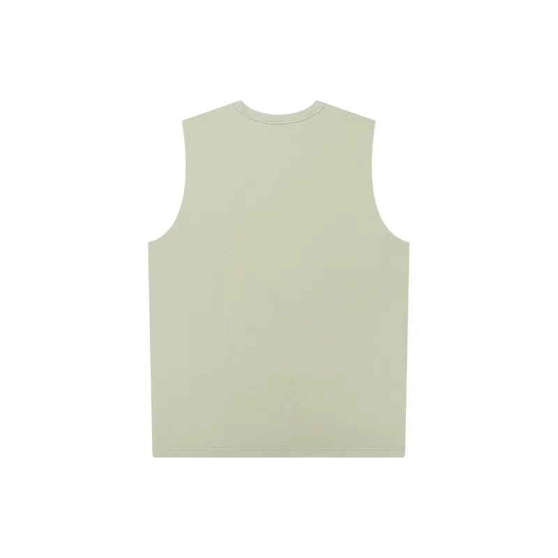 DNBH Loose Fit 100% Cotton Breathable Sleeveless Sports Shirt Unisex Multiple Colors-12