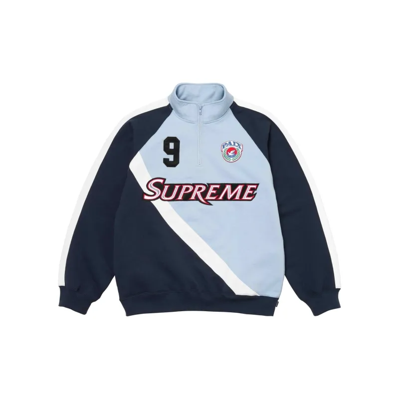 Supreme Equipe Half Zip Hooded sweatshirt - Cheap Future4kids 