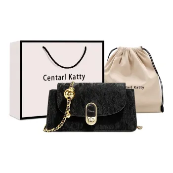 CentarlKatty PU One Shoulder Crossbody Small Square Bag Women's Ice Black
