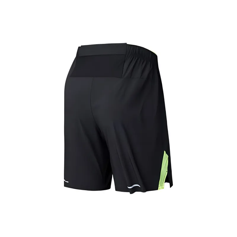 Anta Running Collection Casual Shorts Men's Basic Black/Starlight Yellow-1