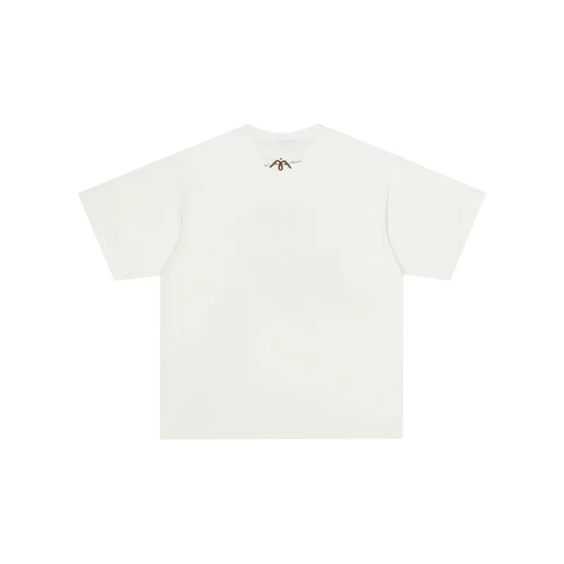 FFOMKE T Shirt Unisex Cream White-1
