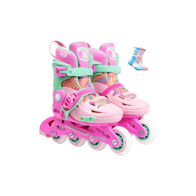 SKATING START Inline Skates Roller Skates Training Recommendation Kids' Four Sizes Adjustable-38