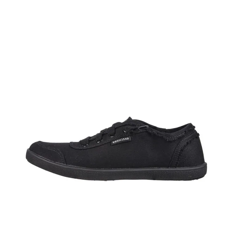 Skechers Work B Cute SR Slip-Resistant Cushioning Mid-Top Canvas Shoes Women's Black-0