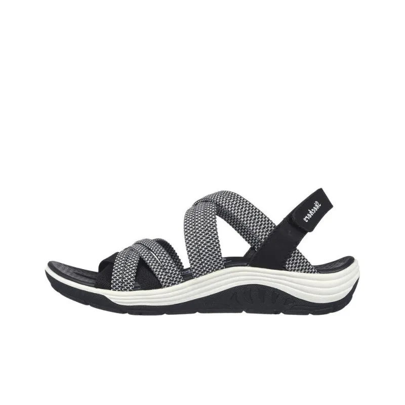 Skechers Reggae Cup - Smitten By You Beach Sandals Women's Black White-0