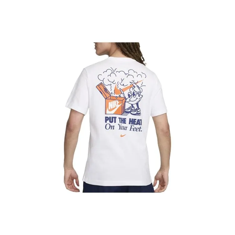 Nike T Shirts Men White-1