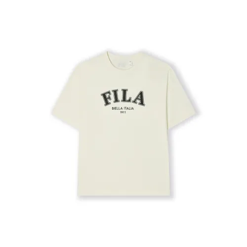 FILA T-Shirts Men Cheese White