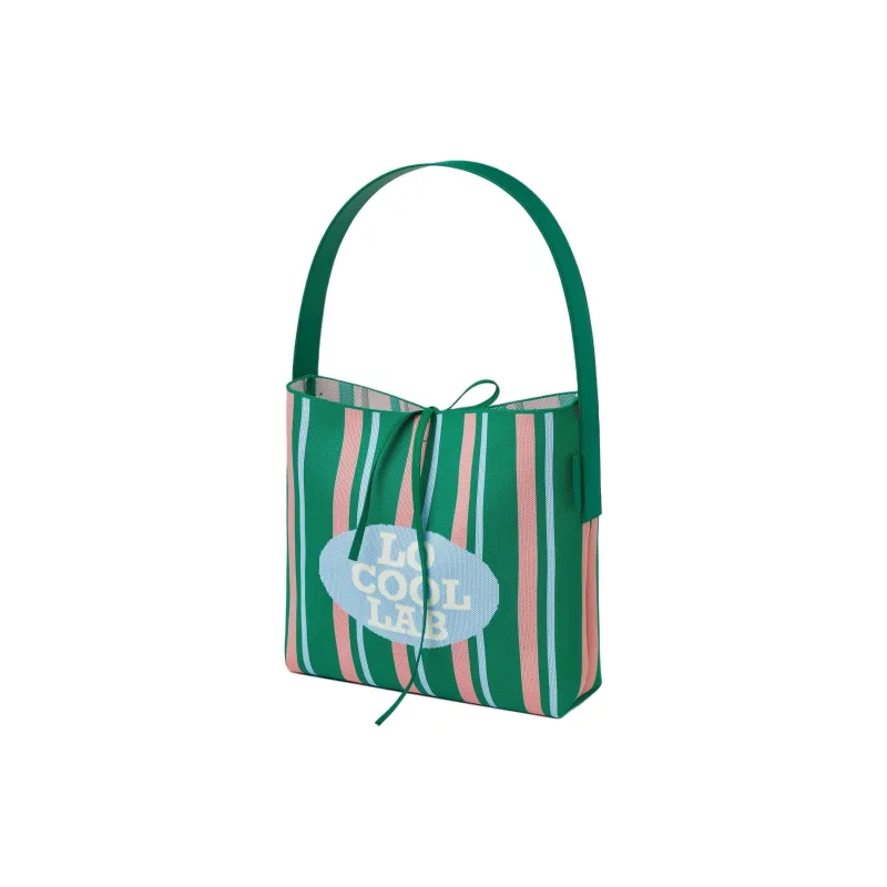 LOCOOLLAB Calfskin Tote Bag Shopping Bag Shoulder Bag Handbag Women's Green-1
