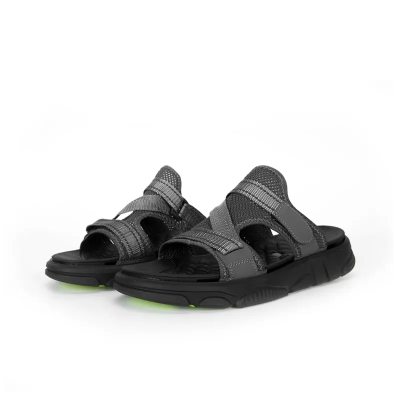 Banas Foam Sole Leather Patchwork Slip-Resistant Slide Slippers Men's-8
