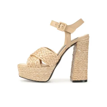 SERGIO ROSSI Sr Seville Strap Sandals 9cm Women's Beige