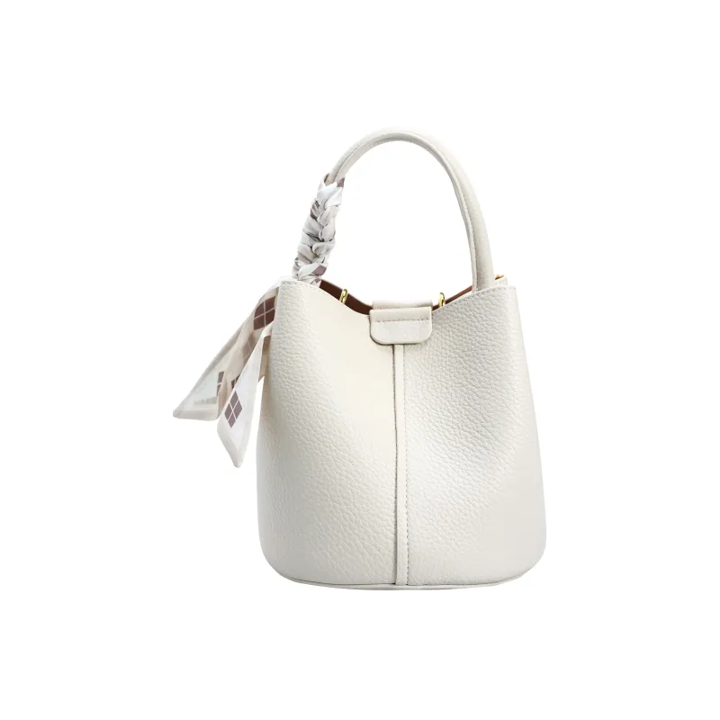 ZAVC PU Handbag Women's White/Black/Gray/Beige Yellow-1