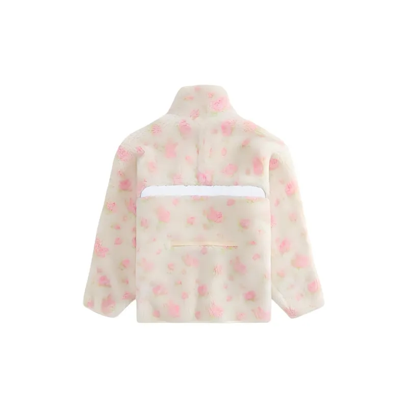 KITH Sandy Liang Velvet-feel Coat Women's Pink-1
