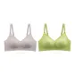 Cream Gray+Greengage Green