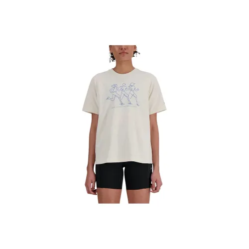 New Balance United Airlines NYC T-Shirts Women's Off White