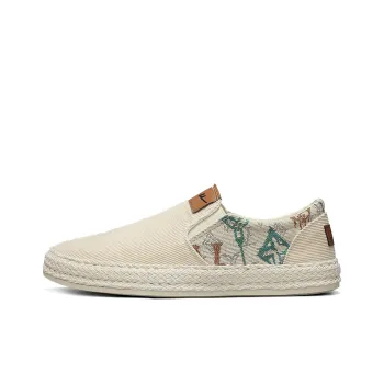 Warrior Coverage Abrasion Resistant Lightweight Breathable Slip Resistant Low Top Canvas Shoes Men's Ecru